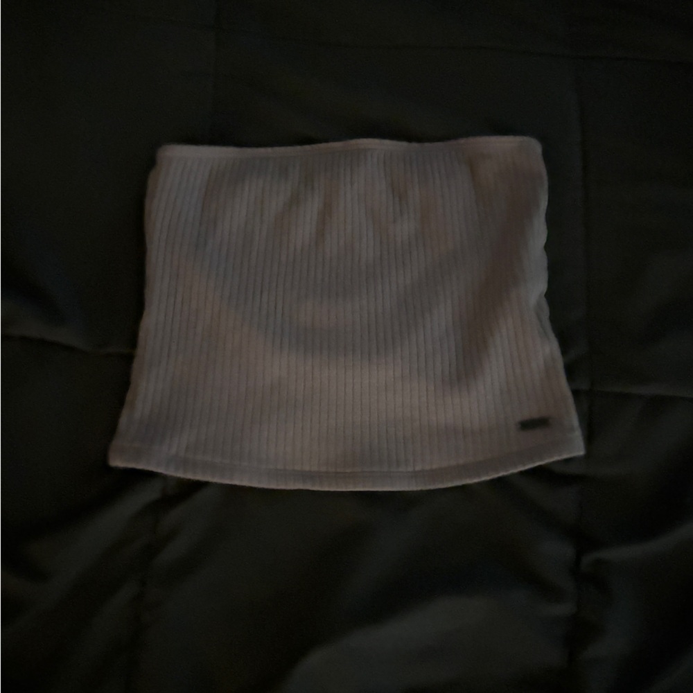 Ribbed Tube top in Light Gray